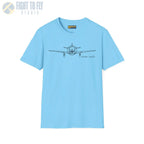 Globe Swift Front View T-Shirt - Pilot gifts - WWII warbird t-shirt