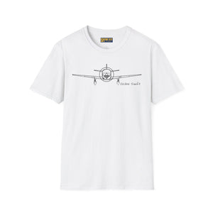 Globe Swift Front View T-Shirt – Head-On Classic Aircraft Tee - Gifts for pilots - Aviation apparel