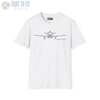 Globe Swift Front View T-Shirt - Pilot gifts - WWII warbird t-shirt