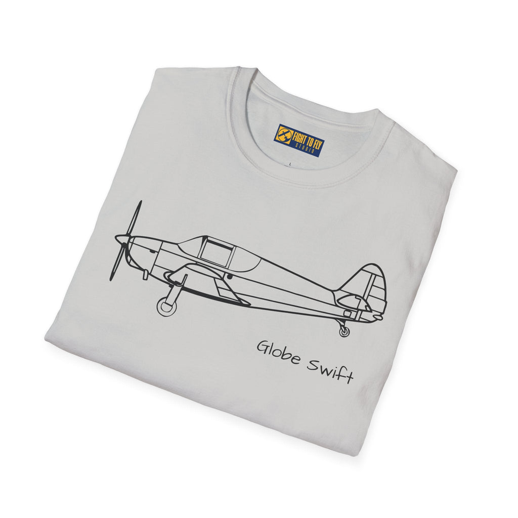 Globe Swift T-Shirt – Vintage Sport Aircraft Aviation Tee - Pilot gifts - WWII warbird t-shirt
