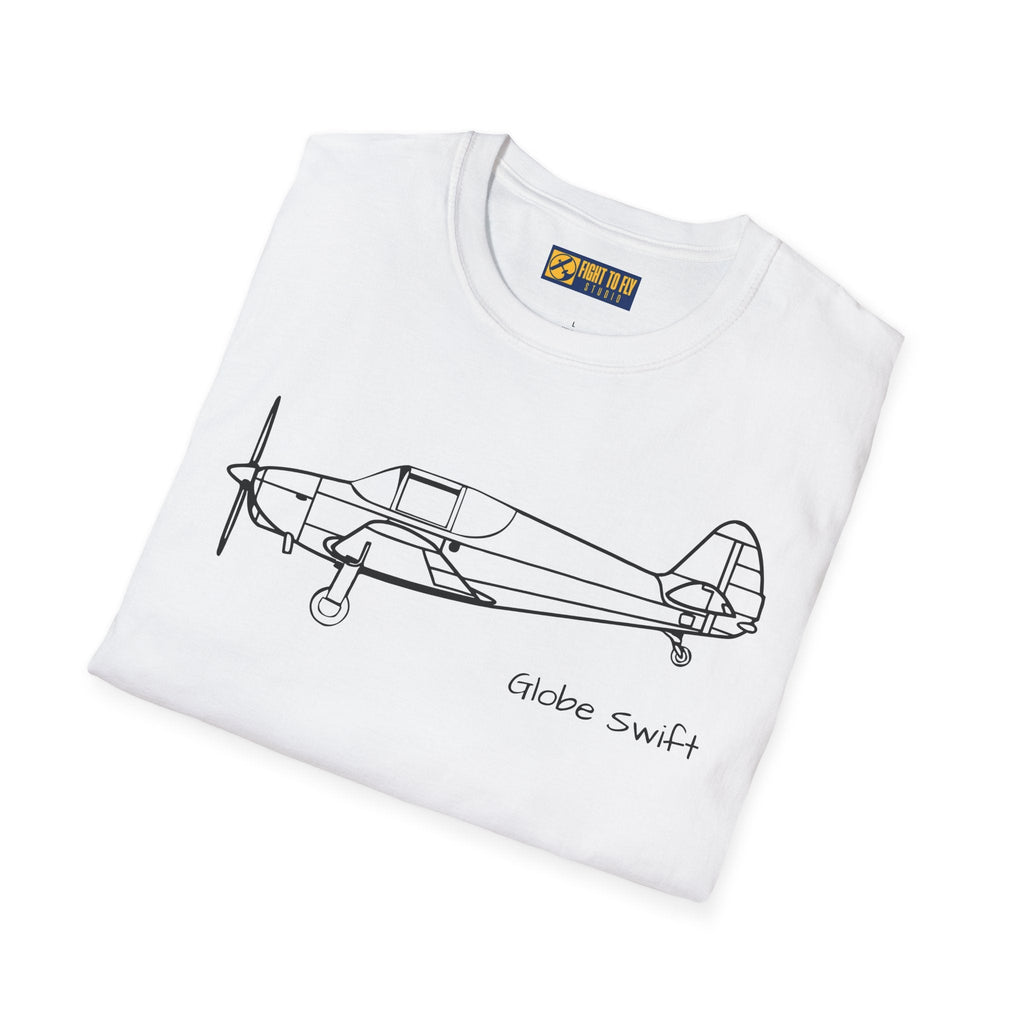 Globe Swift T-Shirt – Vintage Sport Aircraft Aviation Tee - Pilot gifts - WWII warbird t-shirt