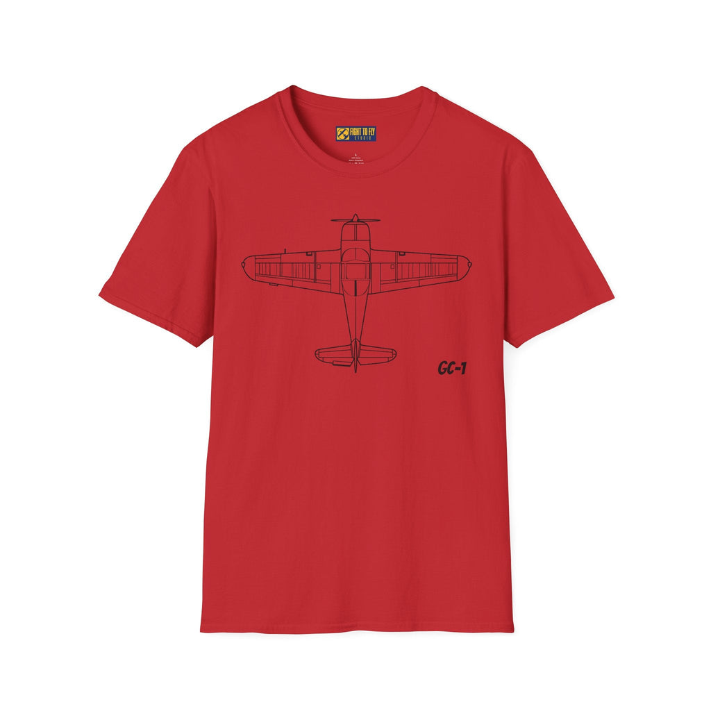 Globe Swift Top View T-Shirt – Overhead Vintage Aircraft Aviation Tee - Gifts for pilots - apparel