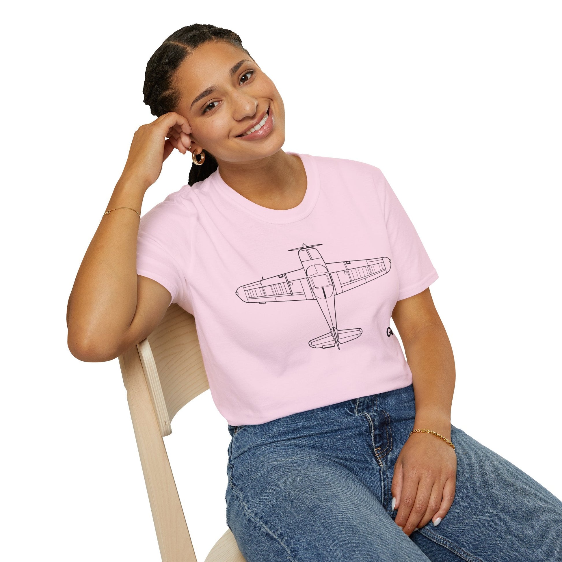 Globe Swift Top View T-Shirt – Overhead Vintage Aircraft Aviation Tee - Gifts for pilots - apparel