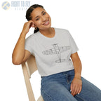 Globe Swift Top View T-Shirt - Pilot gifts - WWII warbird t-shirt