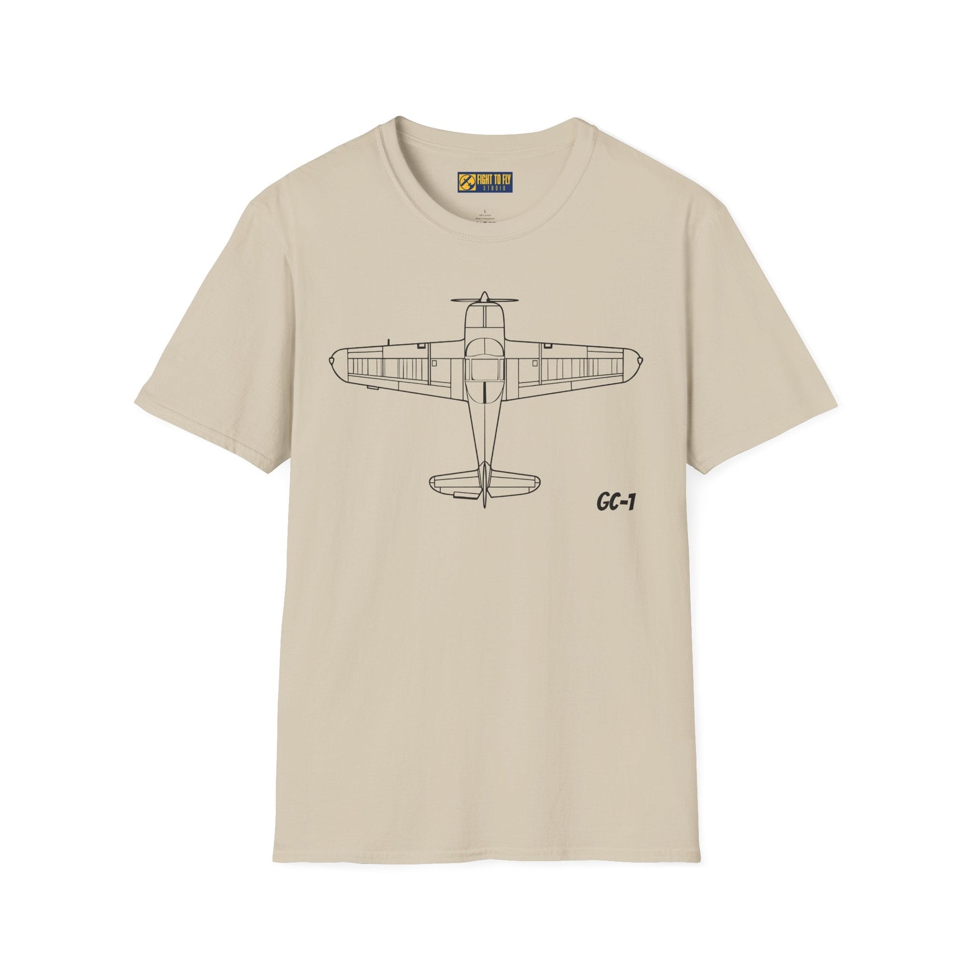 Globe Swift Top View T-Shirt – Overhead Vintage Aircraft Aviation Tee - Pilot gifts - WWII warbird t-shirt