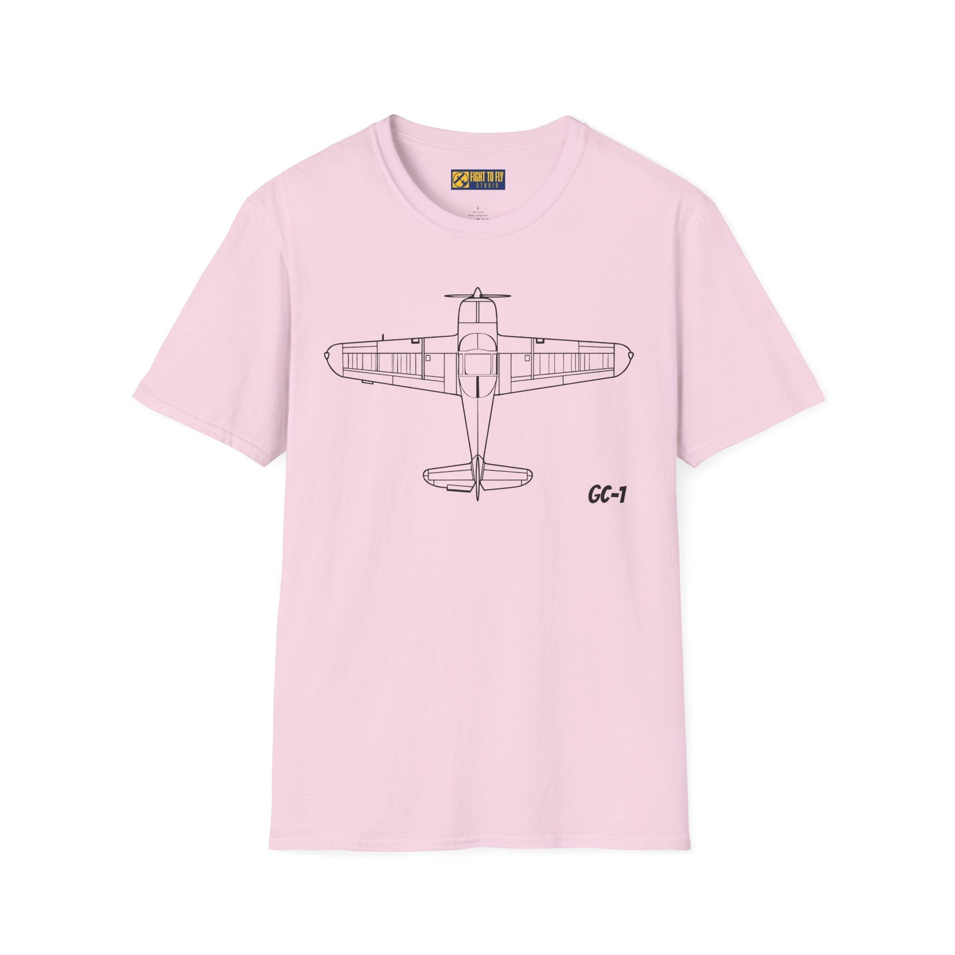 Globe Swift Top View T-Shirt – Overhead Vintage Aircraft Aviation Tee - Pilot gifts - WWII warbird t-shirt
