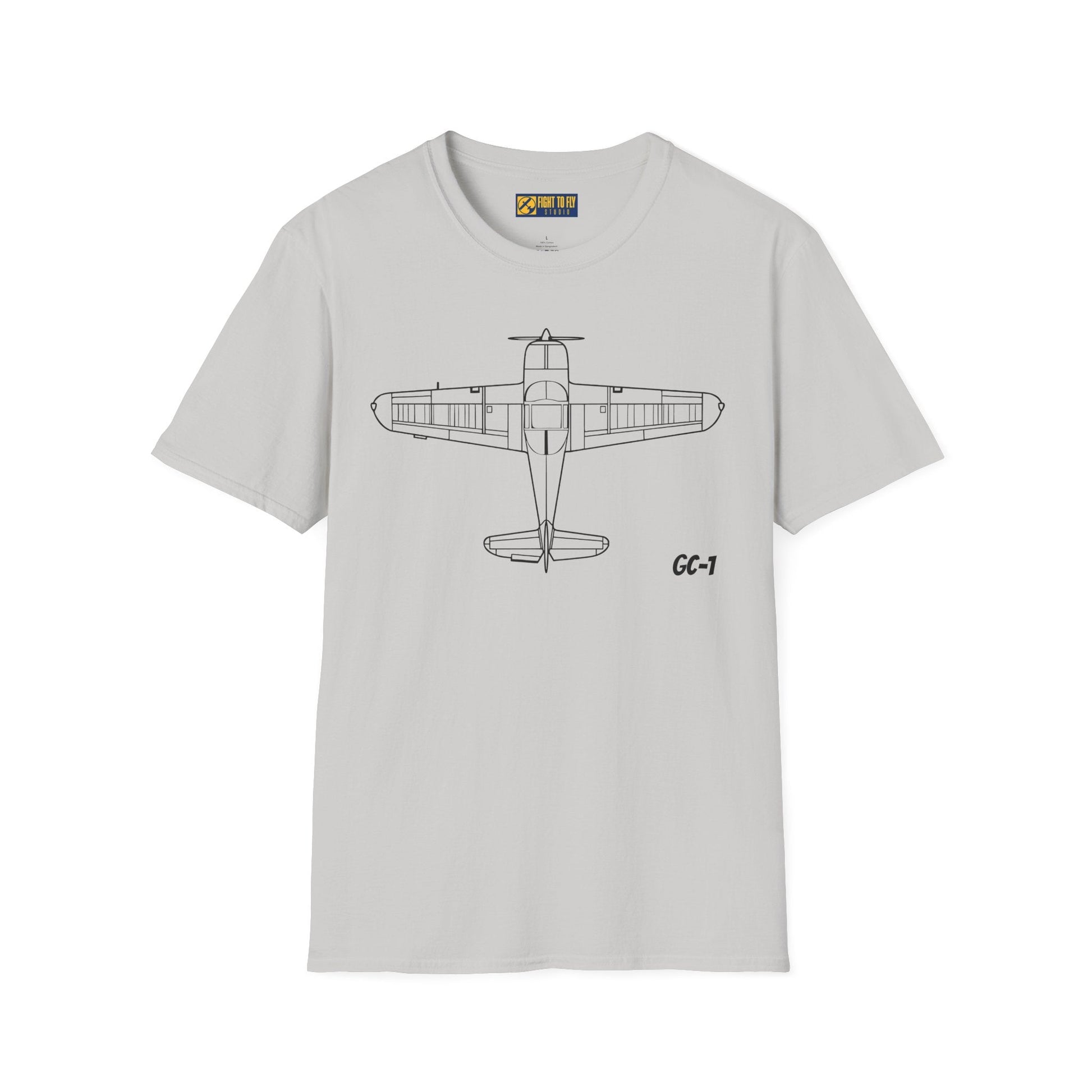 Globe Swift Top View T-Shirt – Overhead Vintage Aircraft Aviation Tee - Pilot gifts - WWII warbird t-shirt