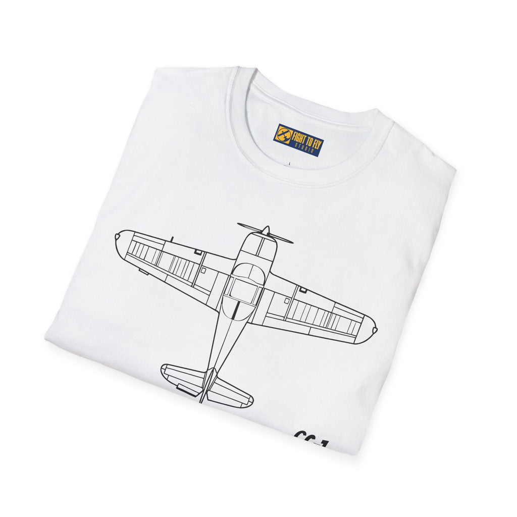 Globe Swift Top View T-Shirt – Overhead Vintage Aircraft Aviation Tee - Gifts for pilots - apparel