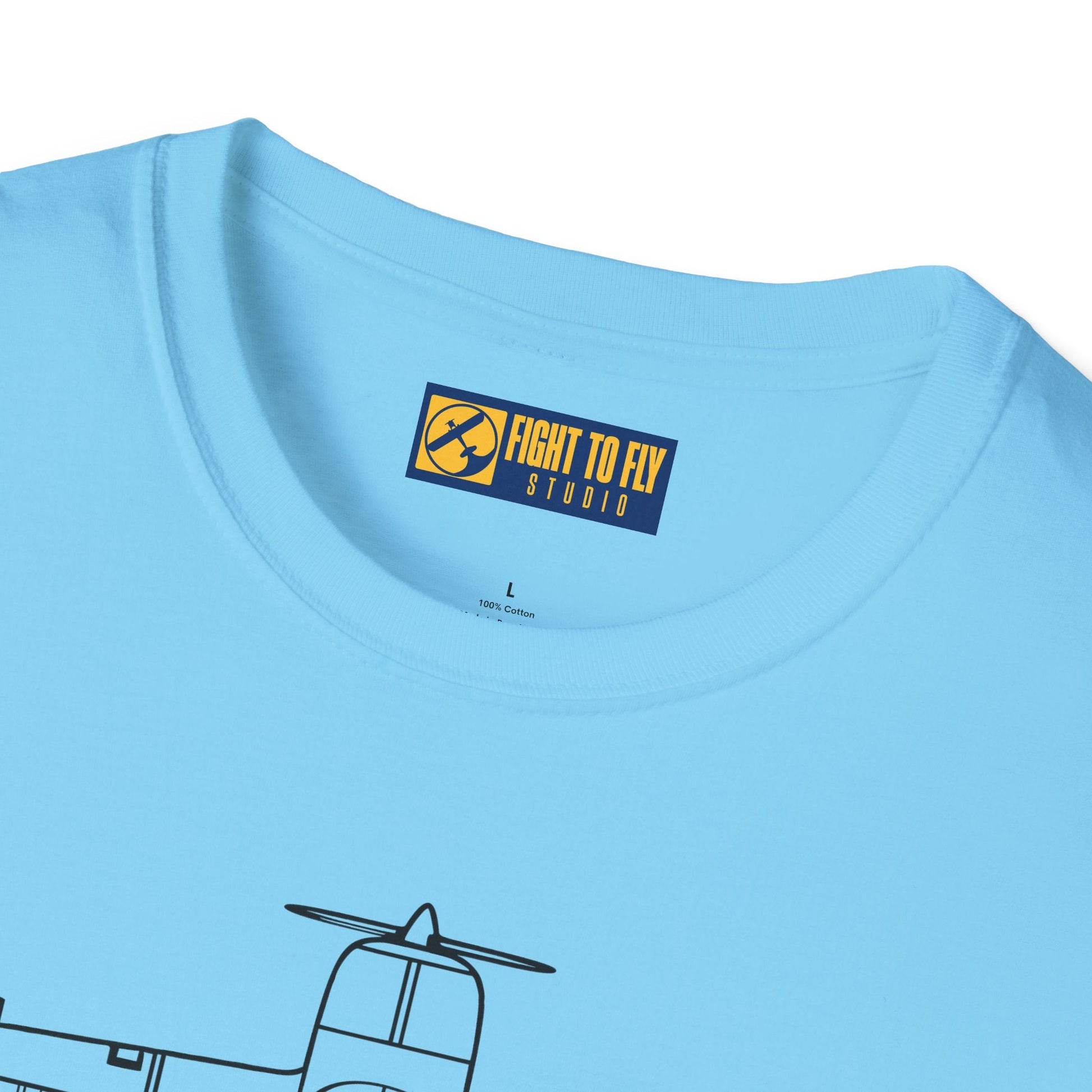 Globe Swift Top View T-Shirt – Overhead Vintage Aircraft Aviation Tee - Gifts for pilots - apparel