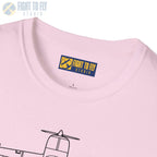 Globe Swift Top View T-Shirt - Pilot gifts - WWII warbird t-shirt