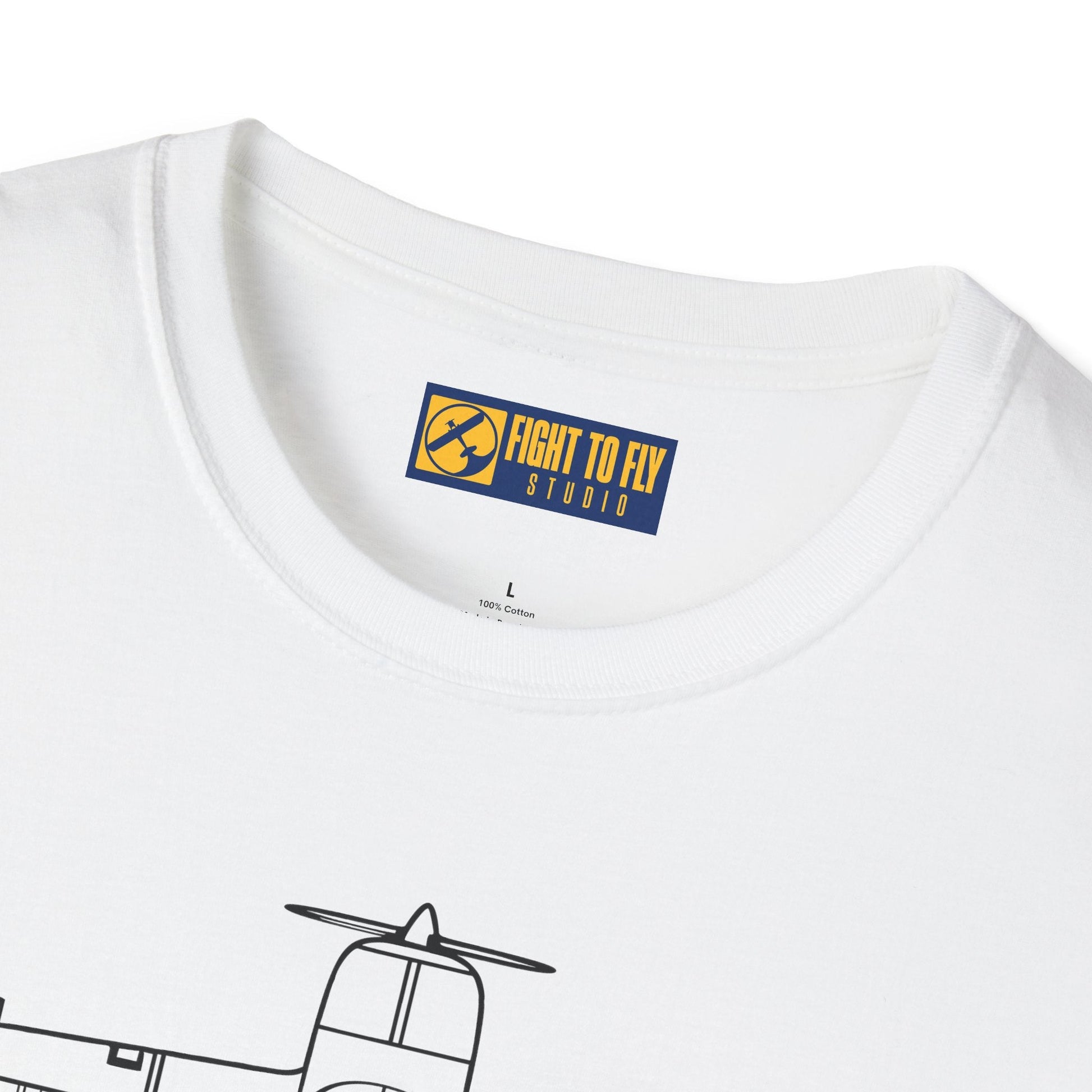 Globe Swift Top View T-Shirt – Overhead Vintage Aircraft Aviation Tee - Gifts for pilots - apparel