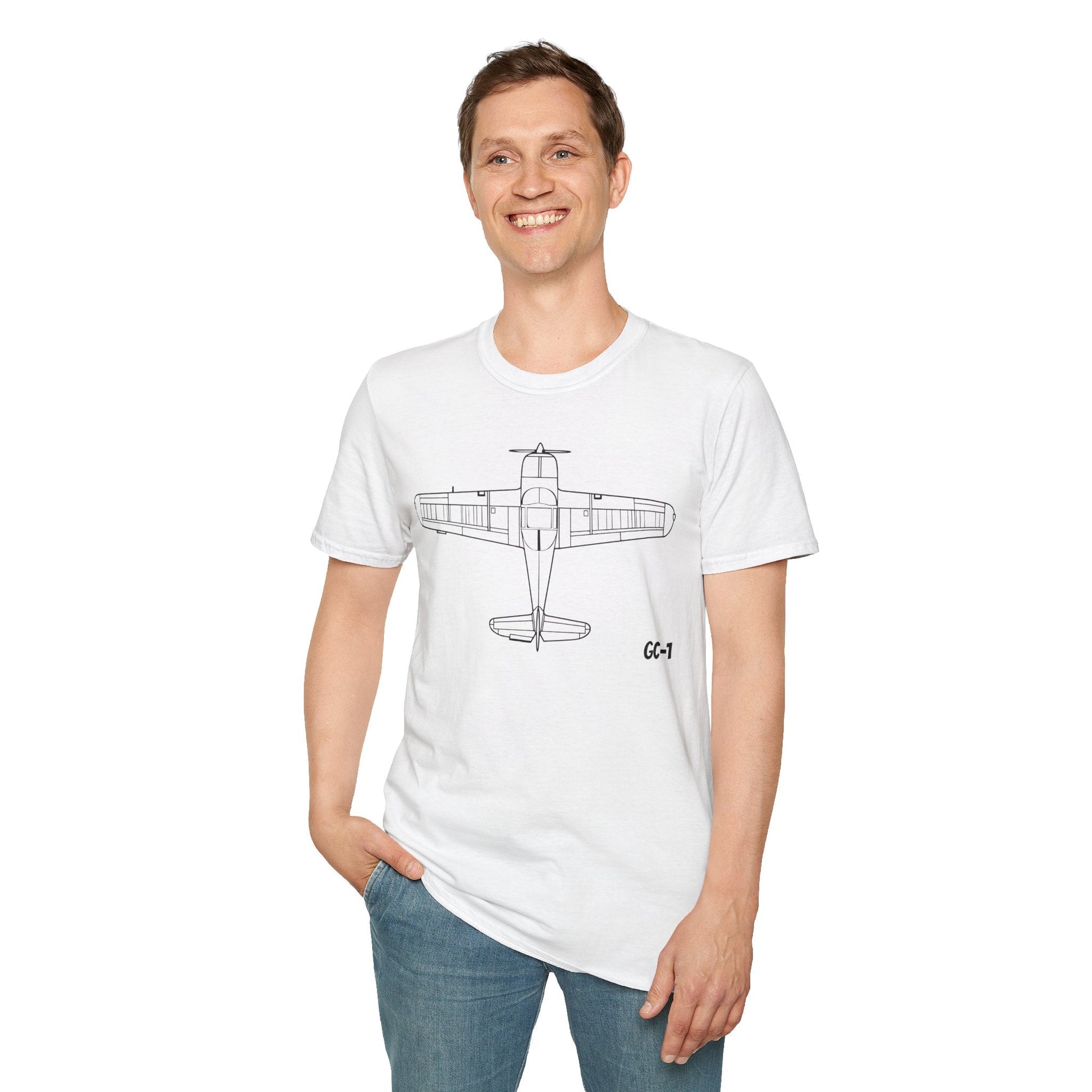 Globe Swift Top View T-Shirt – Overhead Vintage Aircraft Aviation Tee - Gifts for pilots - apparel