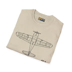 Globe Swift Top View T-Shirt - Pilot gifts - WWII warbird t-shirt