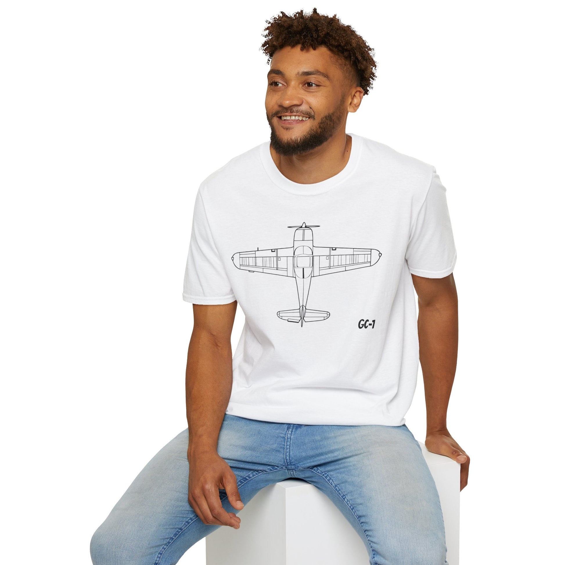 Globe Swift Top View T-Shirt – Overhead Vintage Aircraft Aviation Tee - Gifts for pilots - apparel