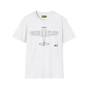 Globe Swift Top View T-Shirt – Overhead Vintage Aircraft Aviation Tee - Gifts for pilots - apparel