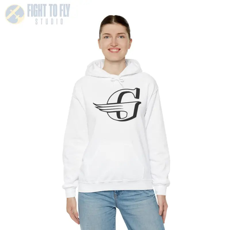 Gloster Logo Unisex Hooded Sweatshirt - Cozy and Stylish - Hoodie - Gifts for pilots - Aviation apparel