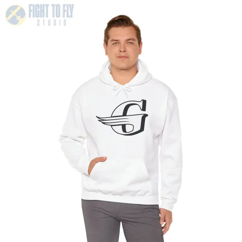 Gloster Logo Unisex Hooded Sweatshirt - Cozy and Stylish - Hoodie - Gifts for pilots - Aviation apparel