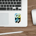 Go Fly! Holographic Die-Cut Stickers - Paper products - Pilot gifts - WWII warbird t-shirt