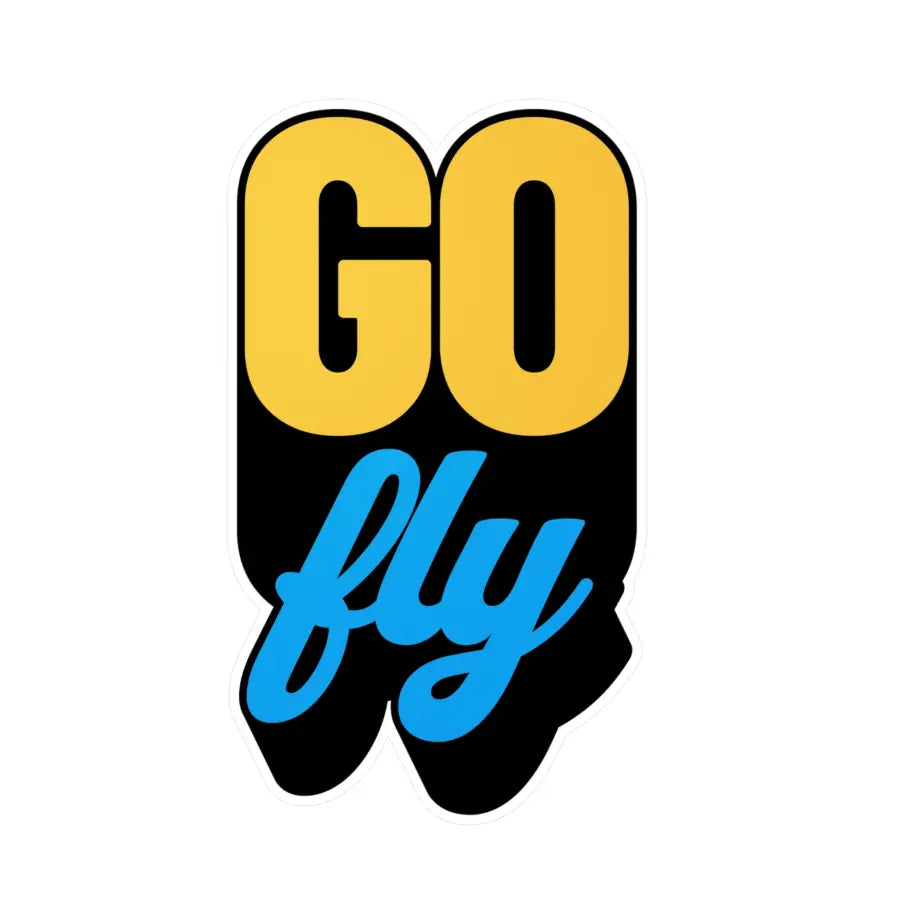 GO FLY Kiss-Cut Vinyl Decal - Paper products - Pilot gifts - WWII warbird t-shirt