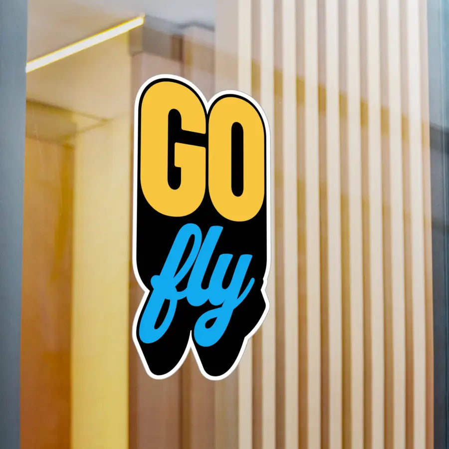 GO FLY Kiss-Cut Vinyl Decal - Paper products - Gifts for pilots - Aviation apparel