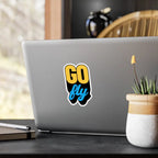 GO FLY Kiss-Cut Vinyl Decal - Paper products - Pilot gifts - WWII warbird t-shirt