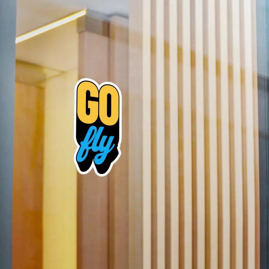 GO FLY Kiss-Cut Vinyl Decal - Paper products - Pilot gifts - WWII warbird t-shirt