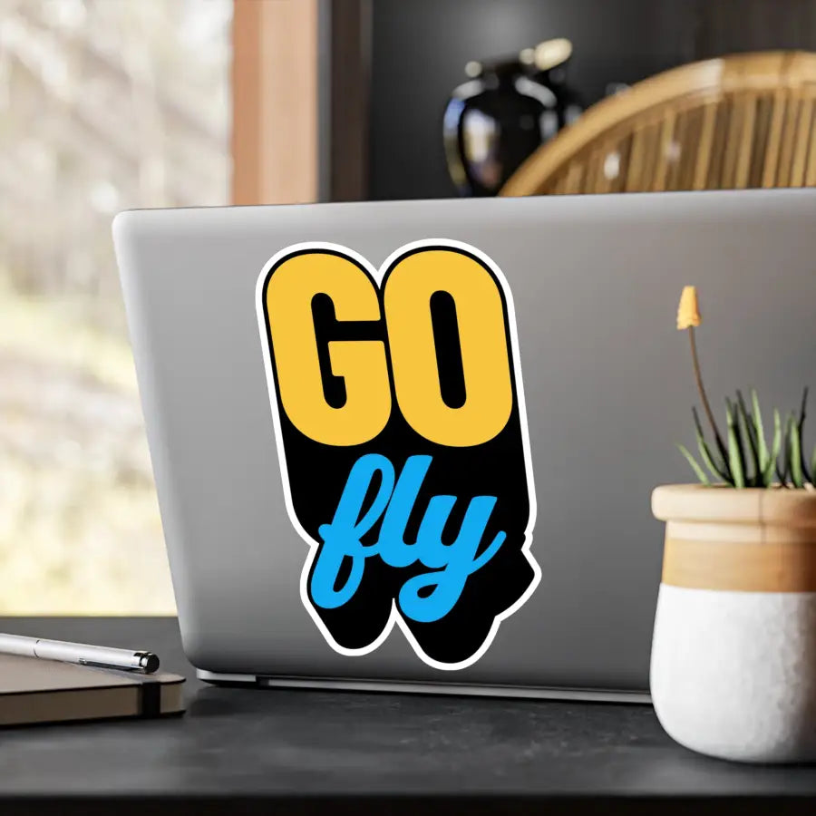 GO FLY Kiss-Cut Vinyl Decal - Paper products - Pilot gifts - WWII warbird t-shirt
