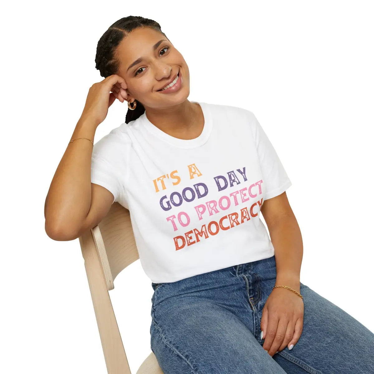 Good Day To Protect Democracy - T-Shirt - Pilot gifts - WWII warbird t-shirt