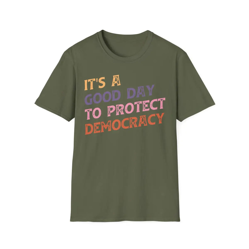 Good Day To Protect Democracy - T-Shirt - Pilot gifts - WWII warbird t-shirt