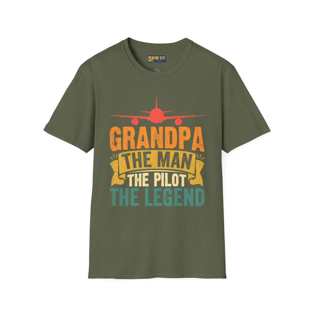 Grandpa the Pilot - T-Shirt - gifts - WWII warbird t-shirt