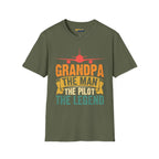 Grandpa the Pilot - T-Shirt - gifts - WWII warbird t-shirt
