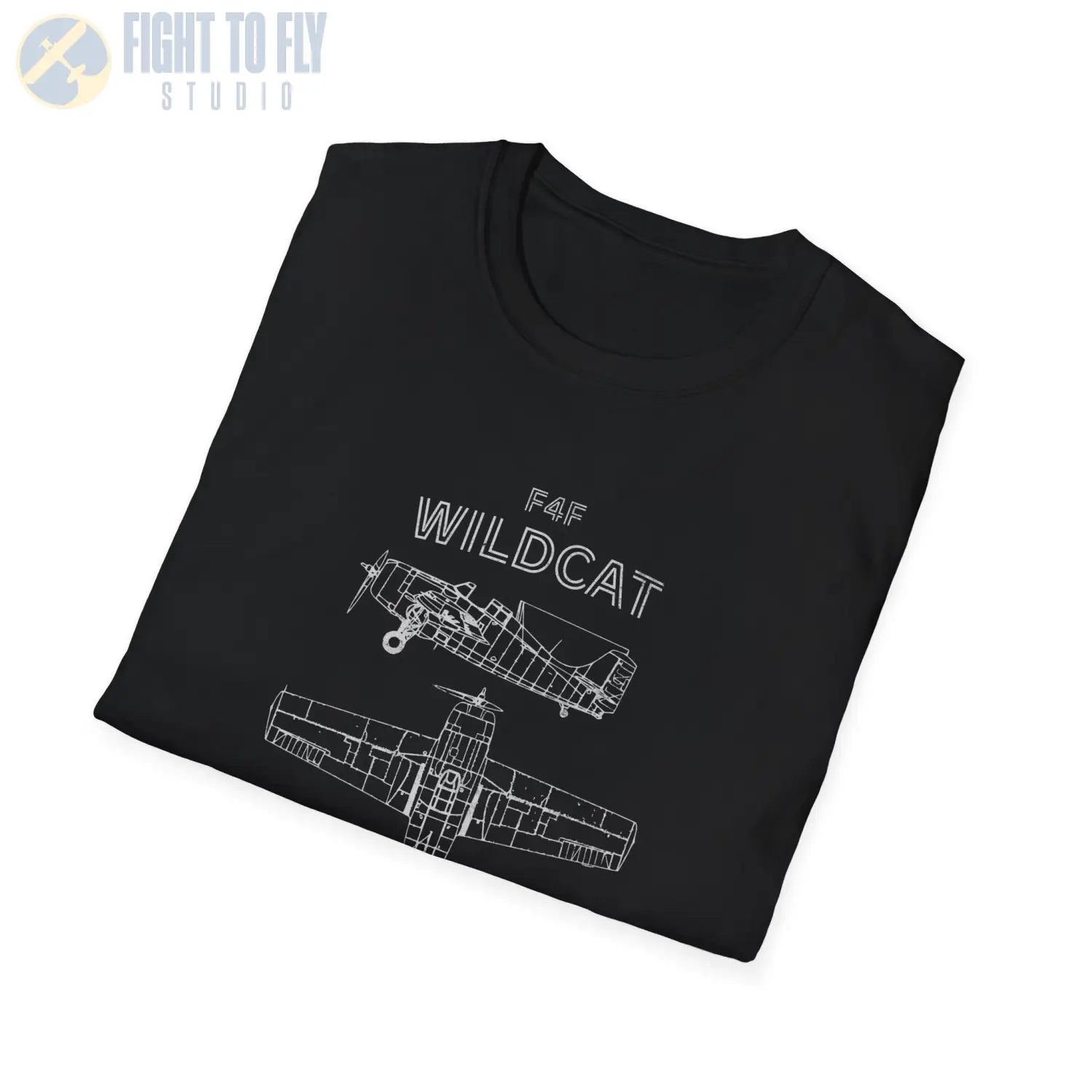 Grumman F4F Wildcat — T-shirt - T-Shirt - Pilot gifts - WWII warbird t-shirt