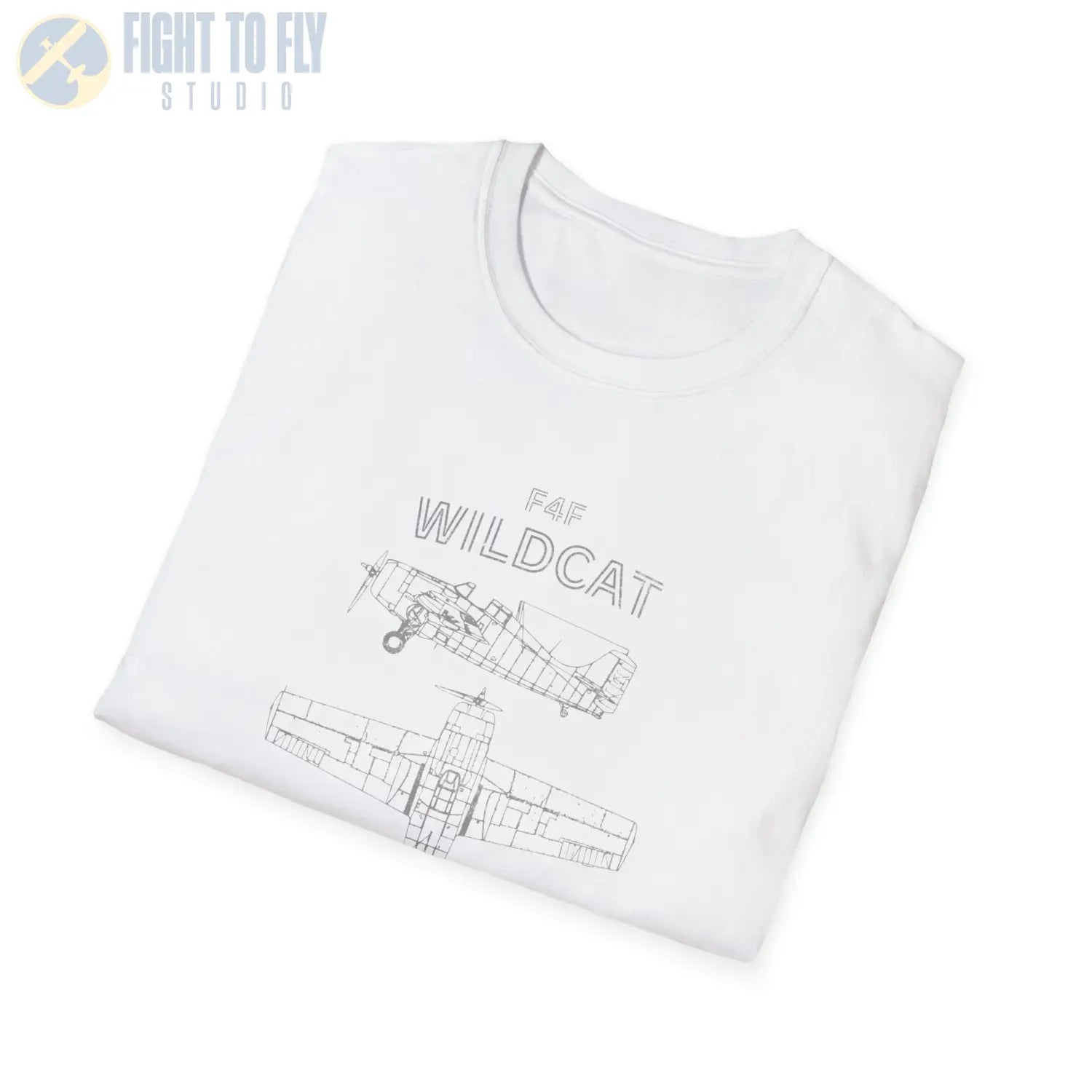 Grumman F4F Wildcat — T-shirt - T-Shirt - Pilot gifts - WWII warbird t-shirt