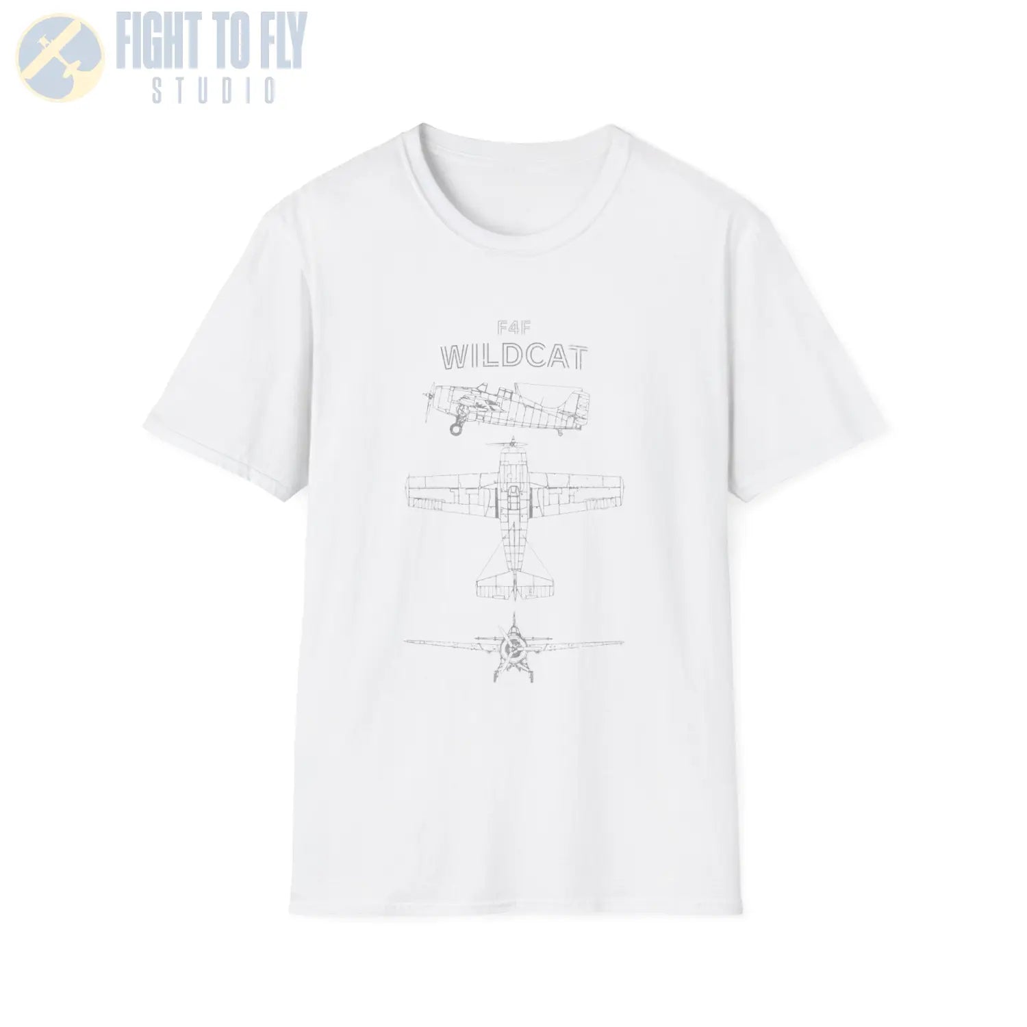 Grumman F4F Wildcat — T-shirt - T-Shirt - Pilot gifts - WWII warbird t-shirt
