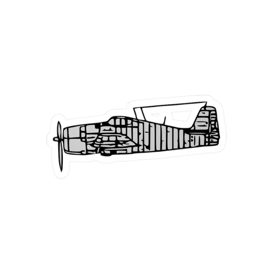 Grumman F6F Hellcat Kiss-Cut Vinyl Decal - Paper products - Gifts for pilots - Aviation apparel