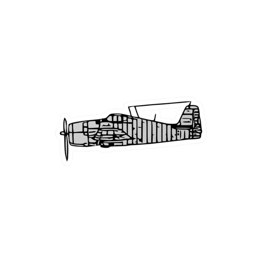 Grumman F6F Hellcat Kiss-Cut Vinyl Decal - Paper products - Gifts for pilots - Aviation apparel