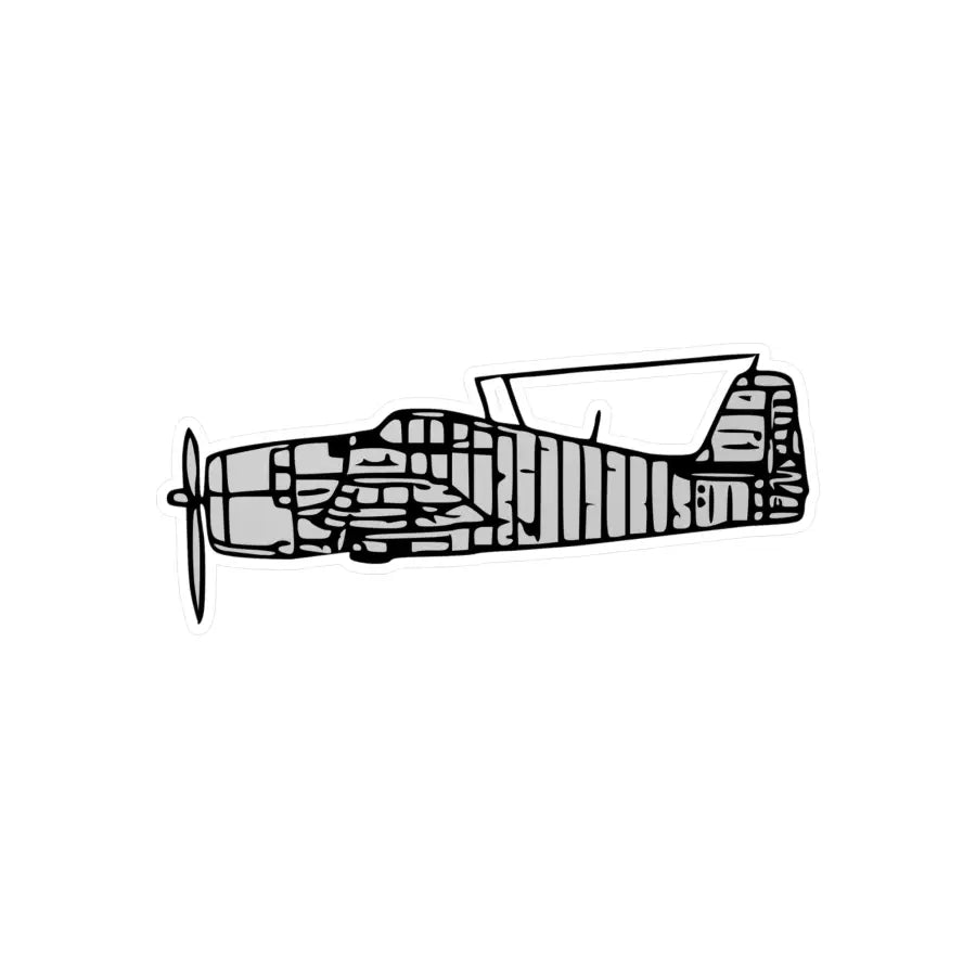 Grumman F6F Hellcat Kiss-Cut Vinyl Decal - Paper products - Gifts for pilots - Aviation apparel