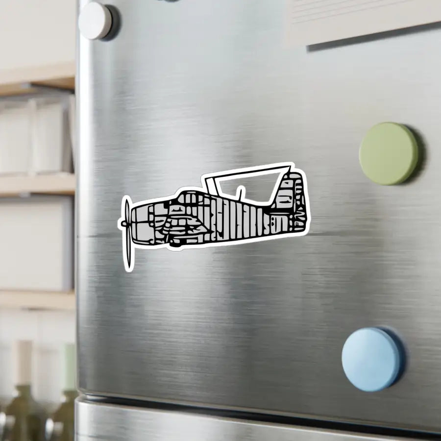 Grumman F6F Hellcat Kiss-Cut Vinyl Decal - Paper products - Pilot gifts - WWII warbird t-shirt