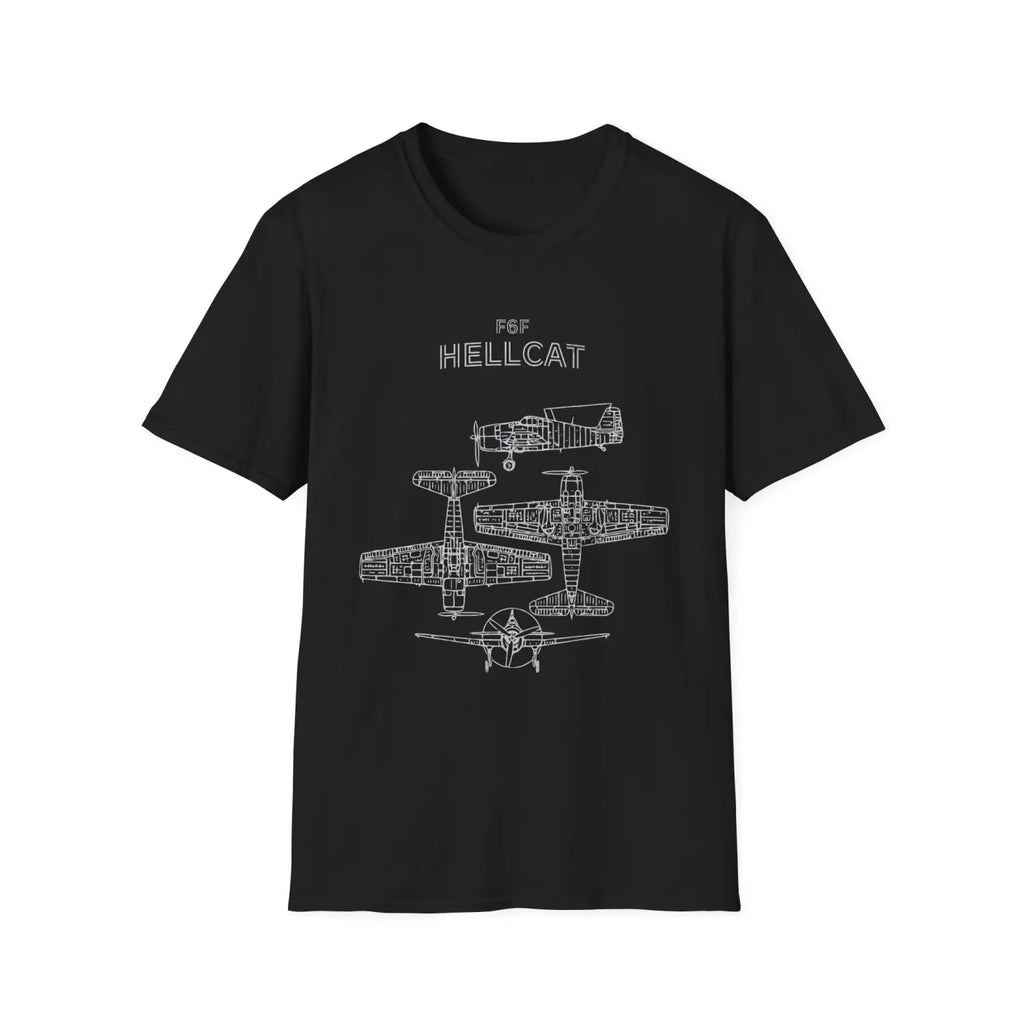 Grumman F6F Hellcat — T-shirt - T-Shirt - Pilot gifts - WWII warbird t-shirt