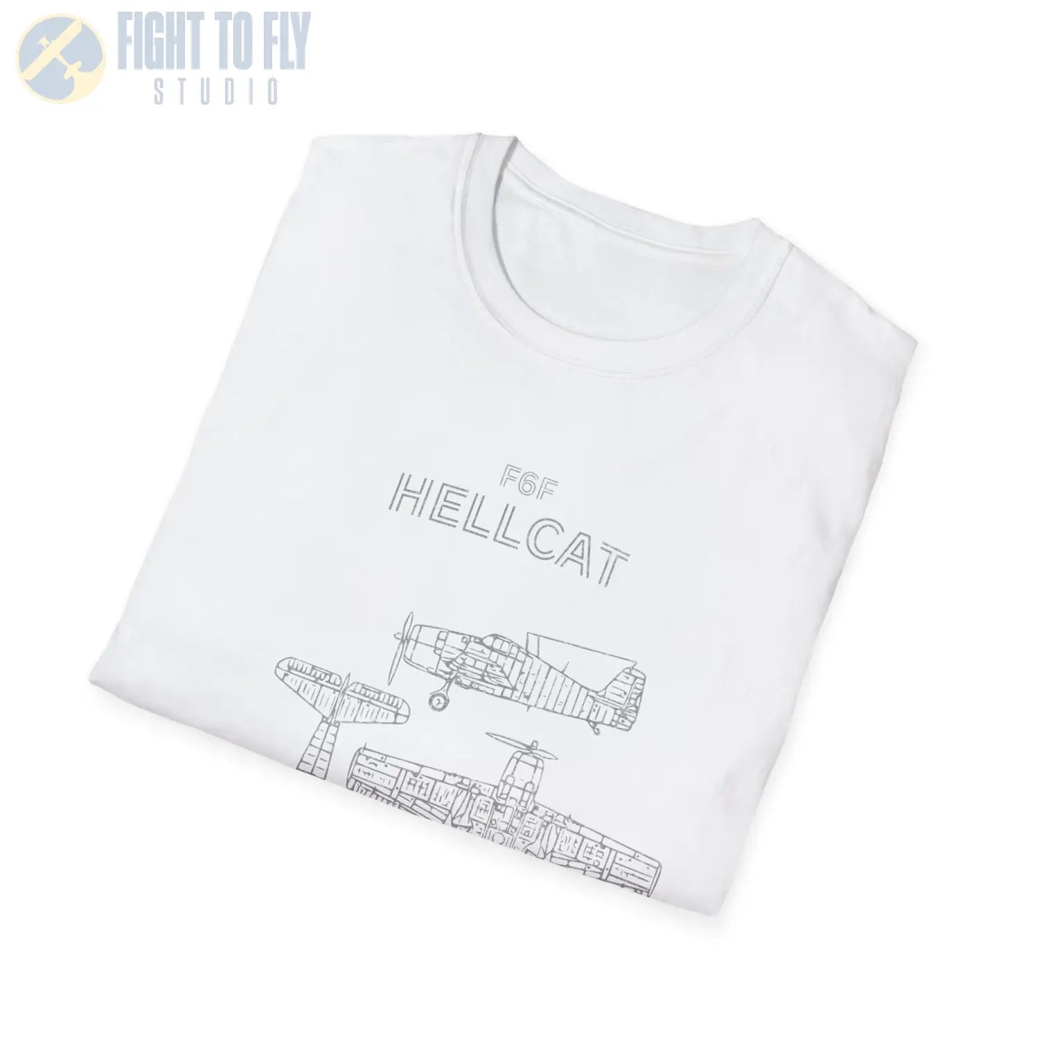 Grumman F6F Hellcat — T-shirt - T-Shirt - Pilot gifts - WWII warbird t-shirt