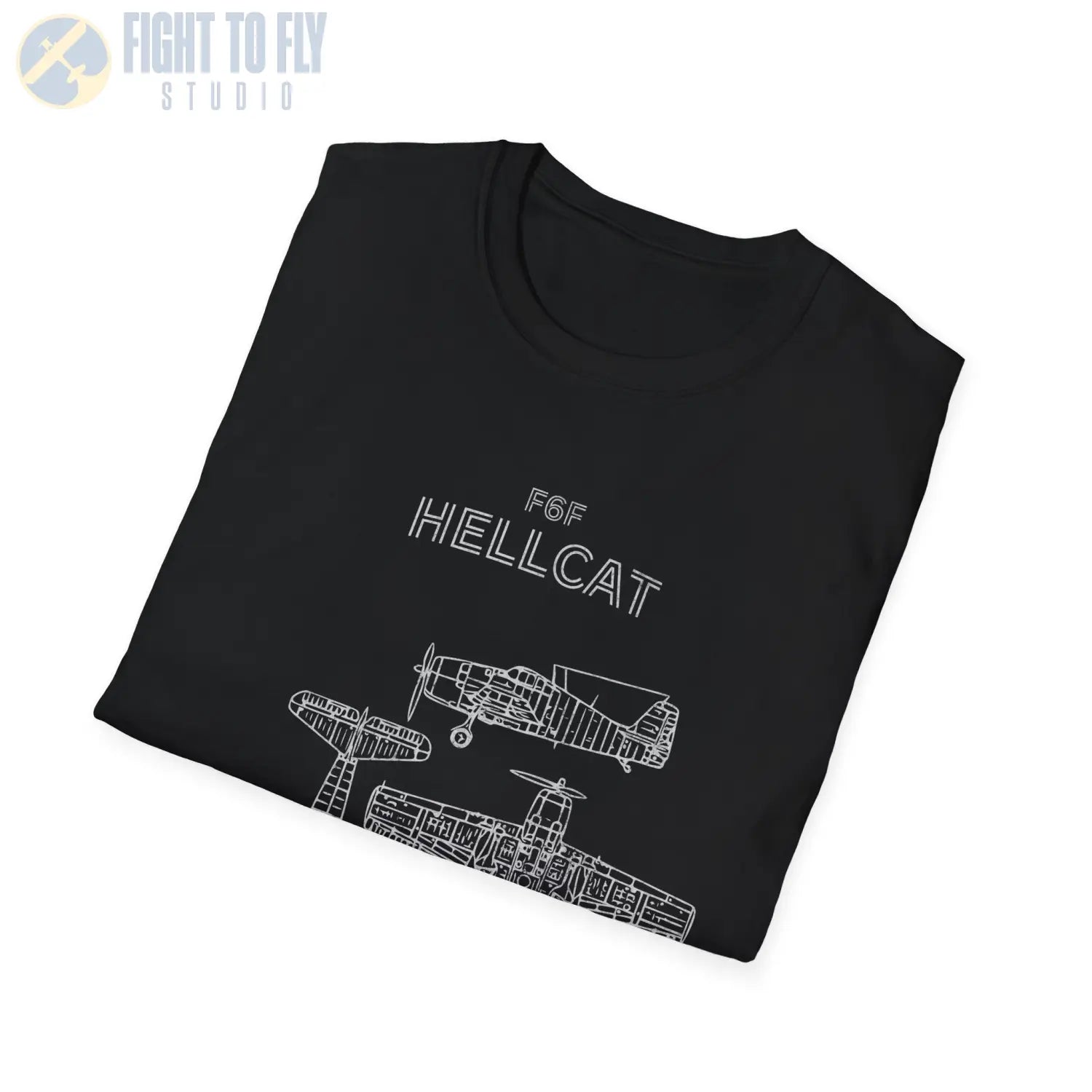 Grumman F6F Hellcat — T-shirt - T-Shirt - Pilot gifts - WWII warbird t-shirt
