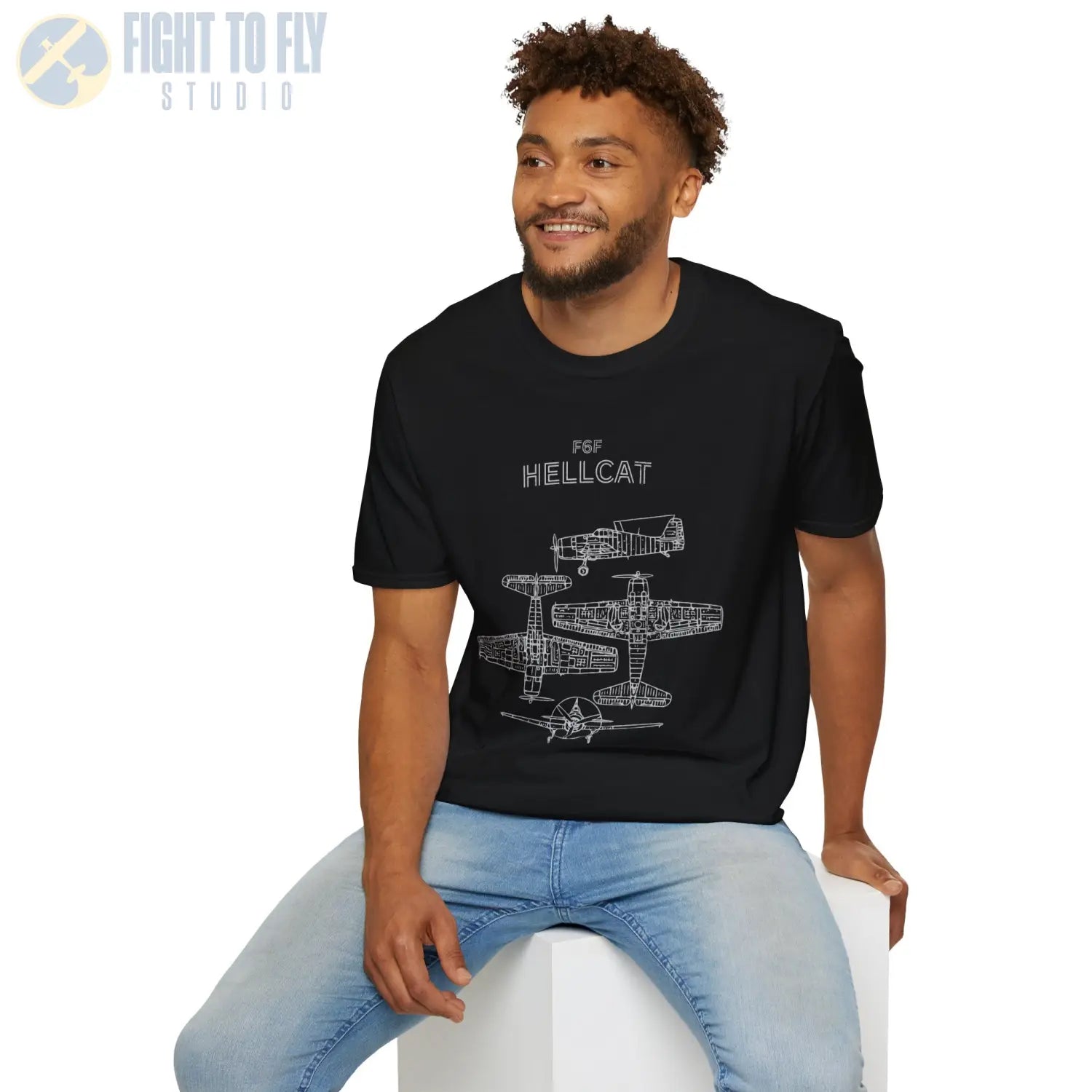 Grumman F6F Hellcat — T-shirt - T-Shirt - Pilot gifts - WWII warbird t-shirt