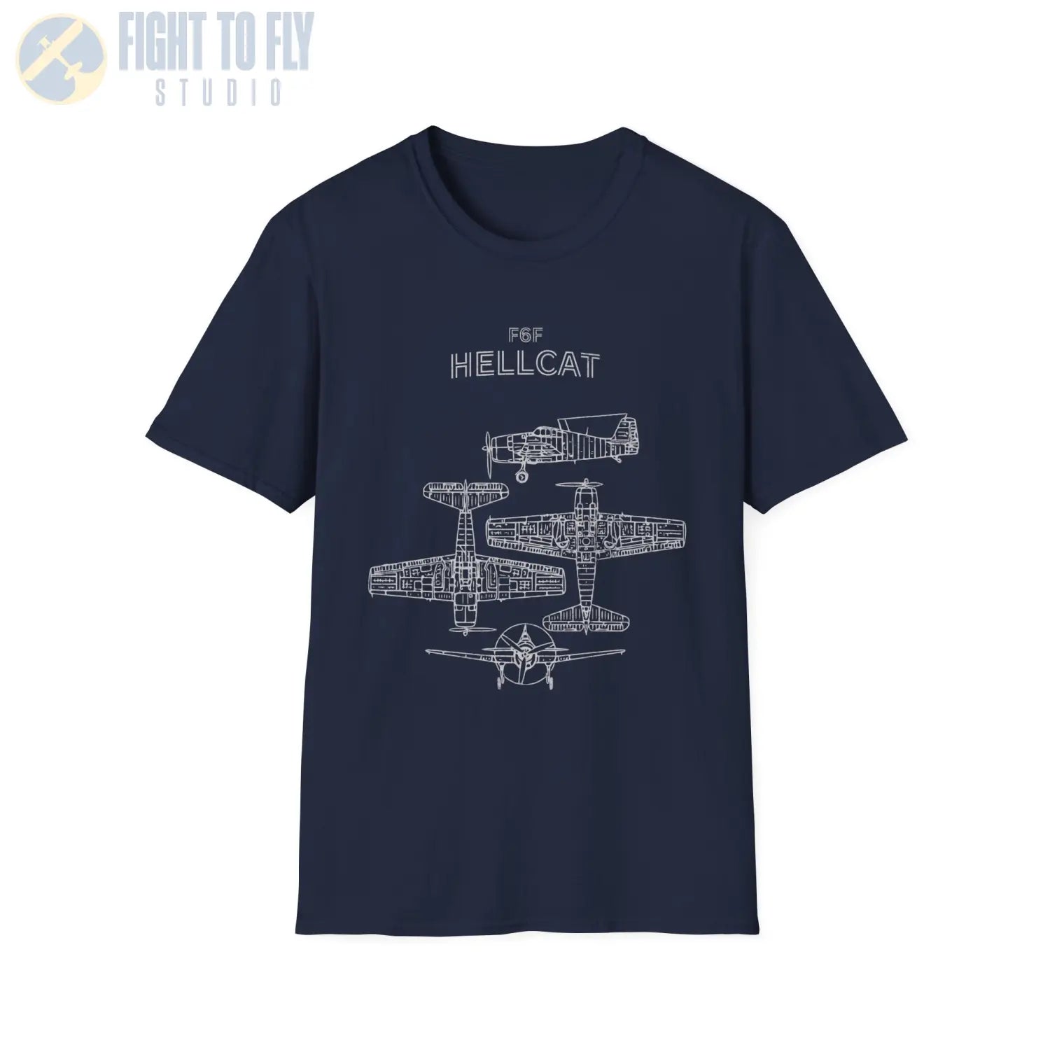 Grumman F6F Hellcat — T-shirt - T-Shirt - Pilot gifts - WWII warbird t-shirt