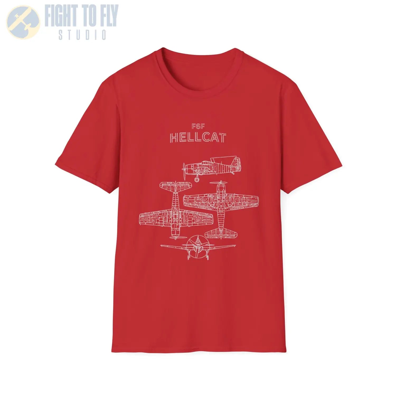 Grumman F6F Hellcat — T-shirt - T-Shirt - Pilot gifts - WWII warbird t-shirt