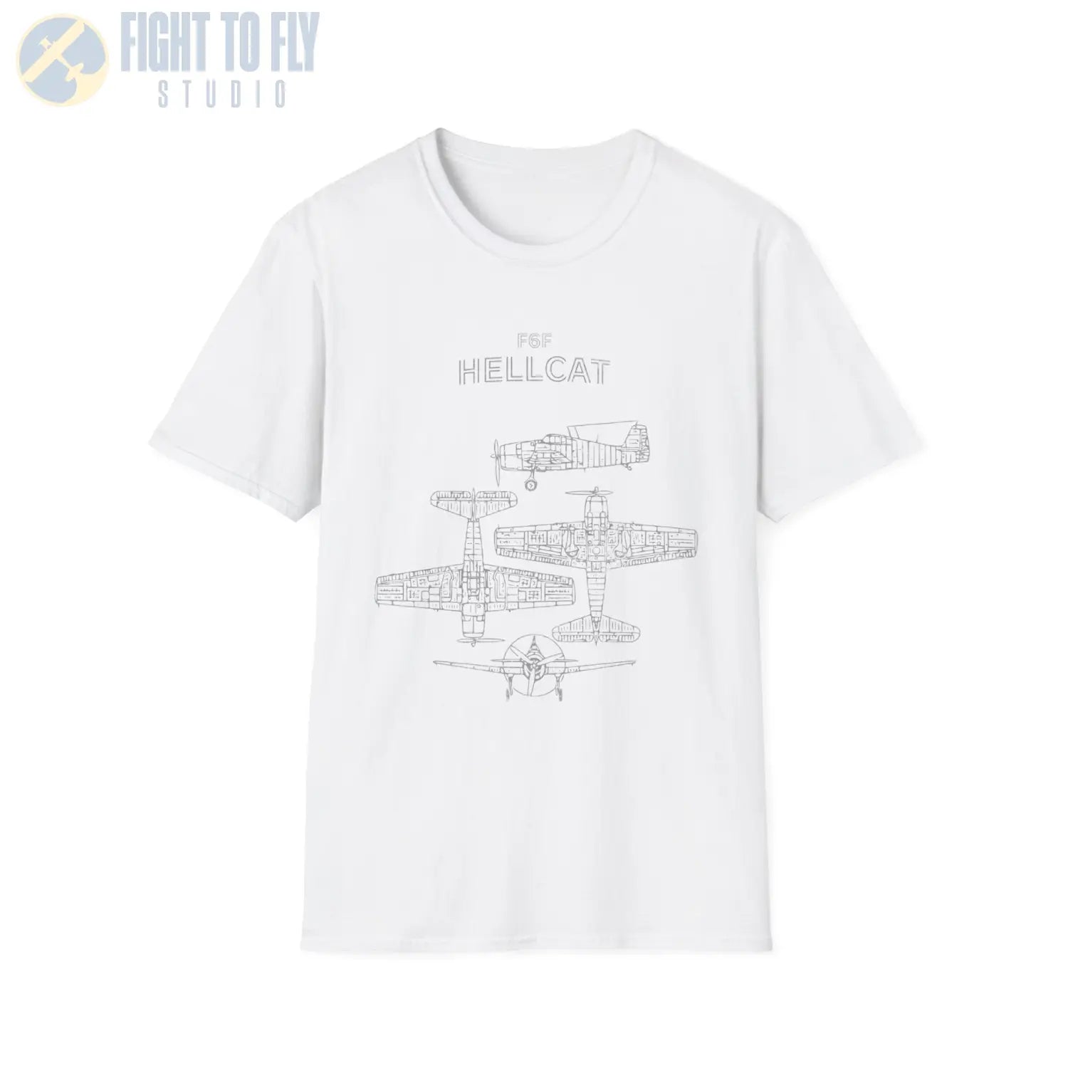 Grumman F6F Hellcat — T-shirt - T-Shirt - Pilot gifts - WWII warbird t-shirt