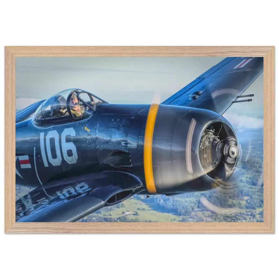 Grumman F8F Bearcat - Print Material - Gifts for pilots - Aviation apparel