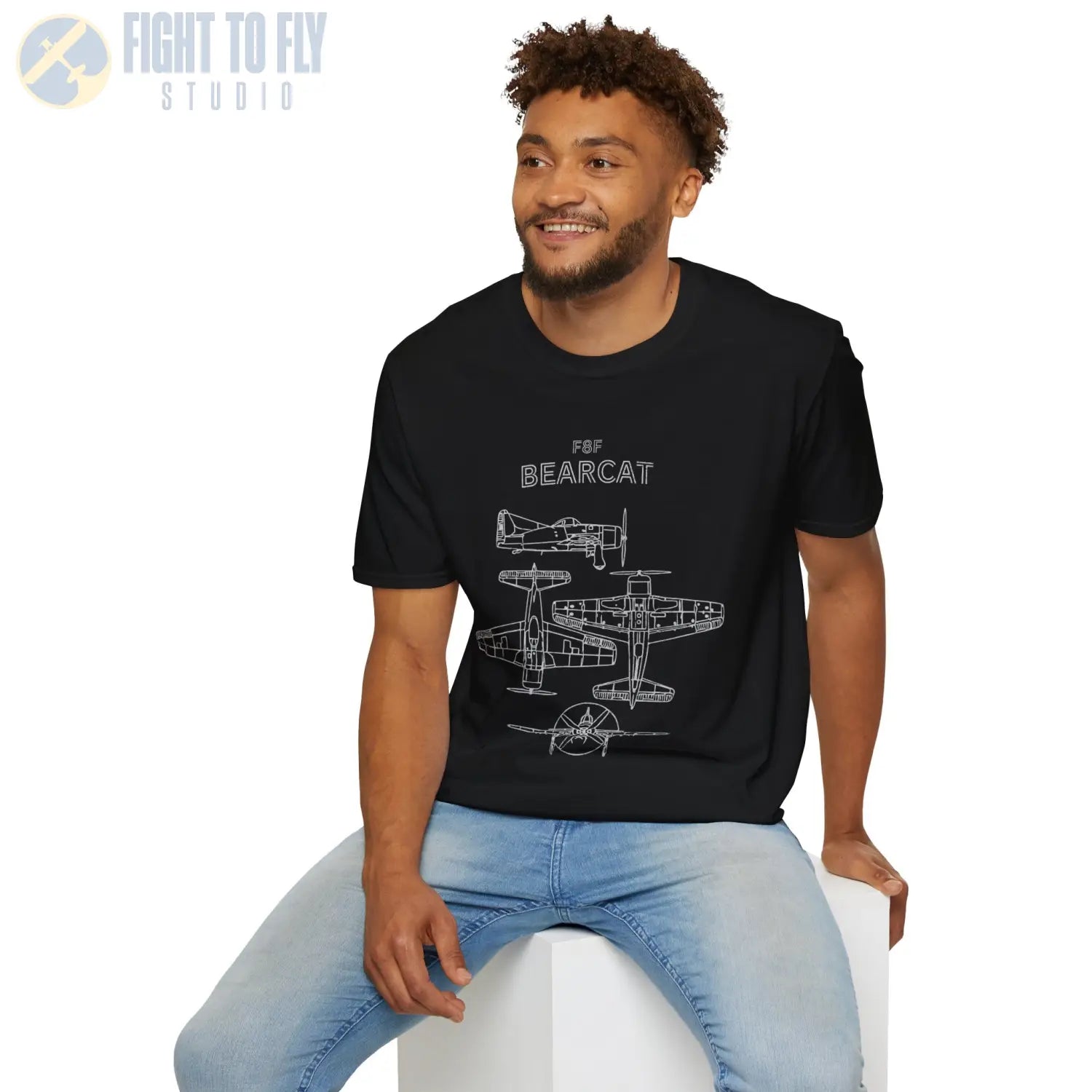 Grumman F8F Bearcat — T-shirt - T-Shirt - Pilot gifts - WWII warbird t-shirt