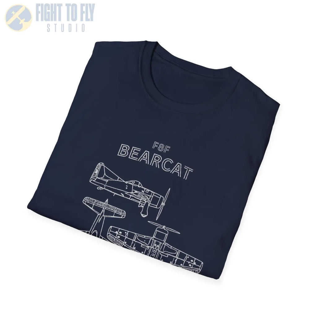 Grumman F8F Bearcat — T-shirt - T-Shirt - Pilot gifts - WWII warbird t-shirt
