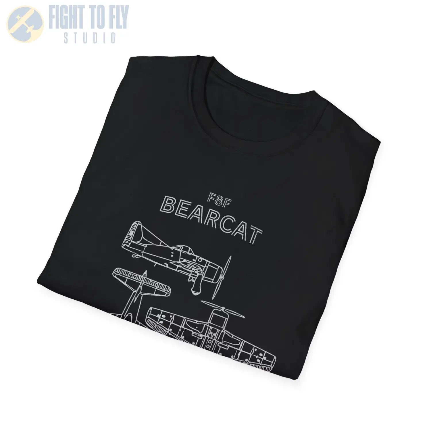 Grumman F8F Bearcat — T-shirt - T-Shirt - Pilot gifts - WWII warbird t-shirt
