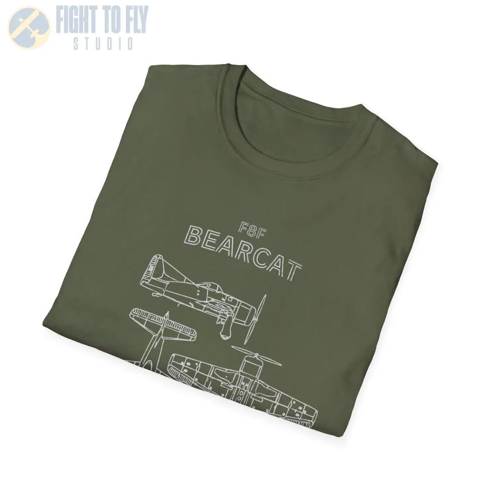 Grumman F8F Bearcat — T-shirt - T-Shirt - Pilot gifts - WWII warbird t-shirt